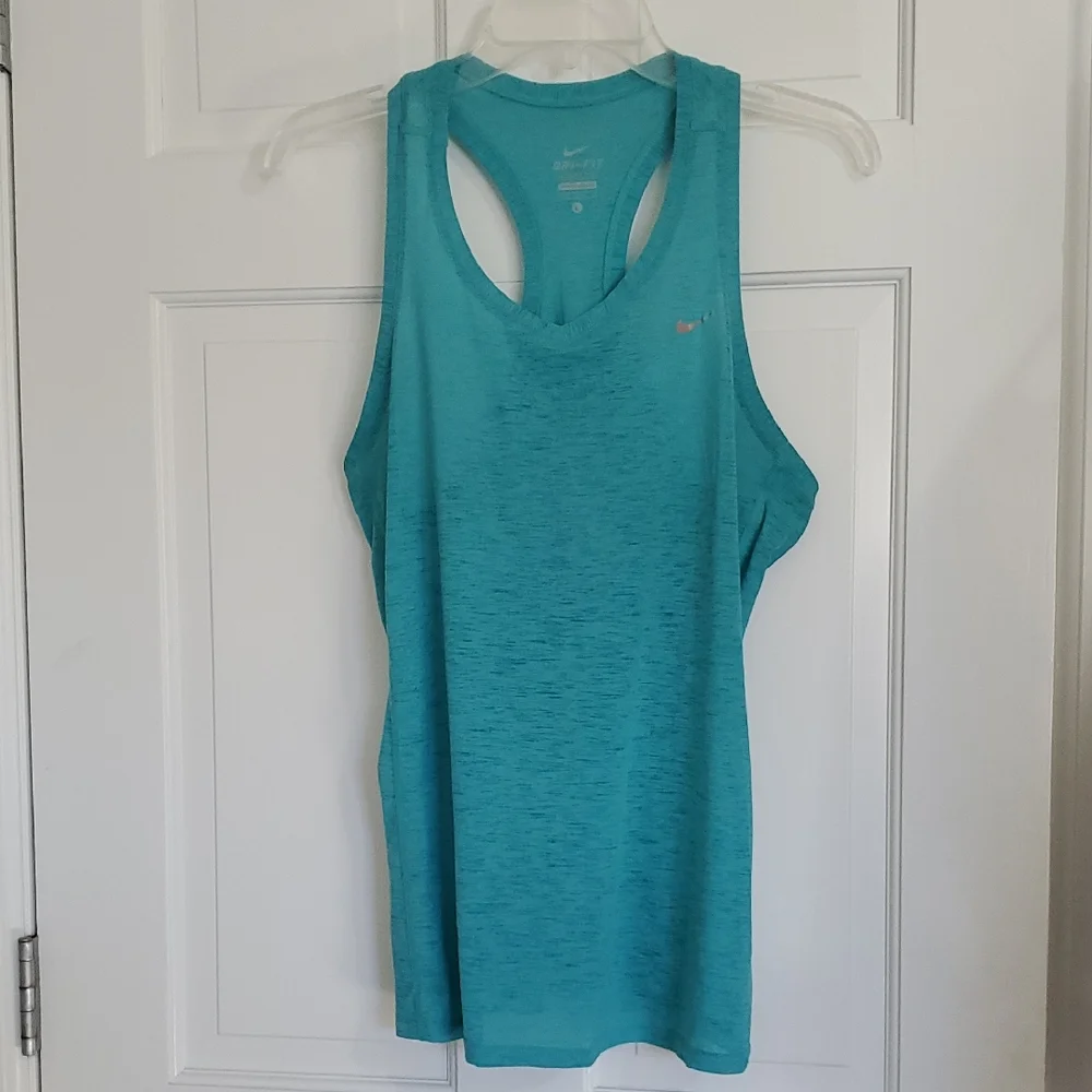 Nike Drifit Women's Teal Tank Top Sz L